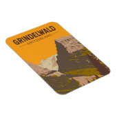 Grindelwald Schweiz Tourismus Vintag Magnet (Rechte Seite)