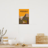 Grindelwald Schweiz Tourismus Vintag Poster (Küche)