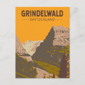 Grindelwald Schweiz Tourismus Vintag Postkarte (Vorderseite)