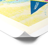 Grindelwald Schweiz Vintage Skiposter Poster (Ecke)