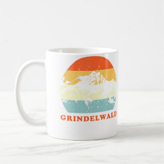Grindelwald Schweizer Vintage-Bergliebhaber-Urlaub Kaffeetasse
