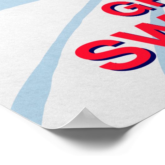 Grindelwald Ski Poster (Ecke)