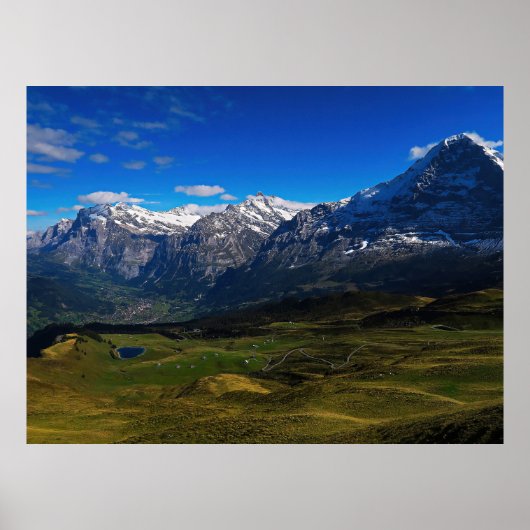 Grindelwald und die Schweizer Alpen Poster (Vorne)