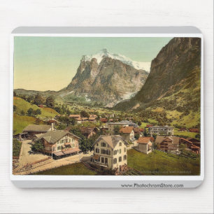 Grindelwald und Wetterhorn Berg, Bernese Oberl Mousepad