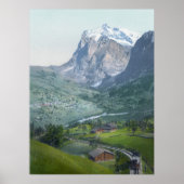 Grindelwald und Wetterhorn Poster (Vorne)