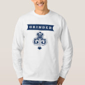 "Grinder" Long Sleeve Poker T - Shirt (Vorderseite)