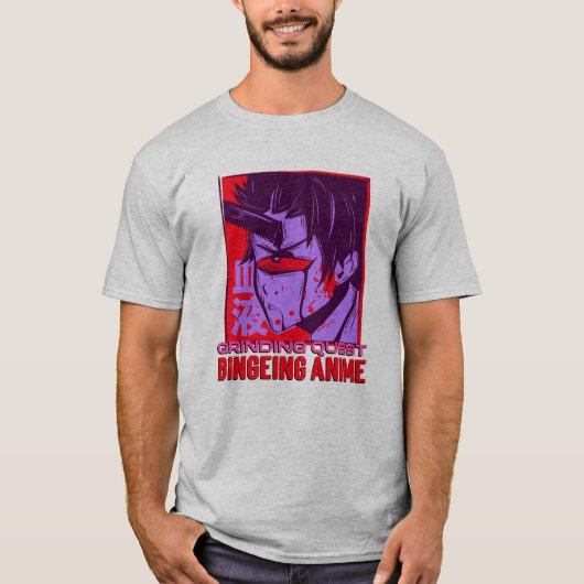 Grinding Quest, Bingeing Anime  T-Shirt (Vorderseite)