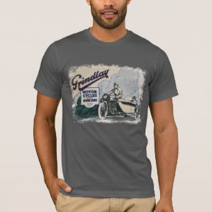 GRINDLAY MOTORRAD u. SIDECARS.distressed Bild T-Shirt