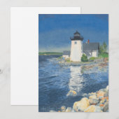 Grindle Point Leuchtturm Einladung (Vorne/Hinten)