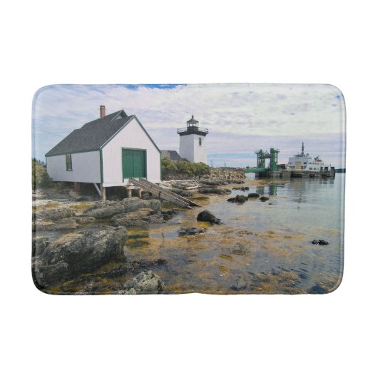 Grindle Point Leuchtturm, Maine Bath Mat Badematte (Vorderseite)