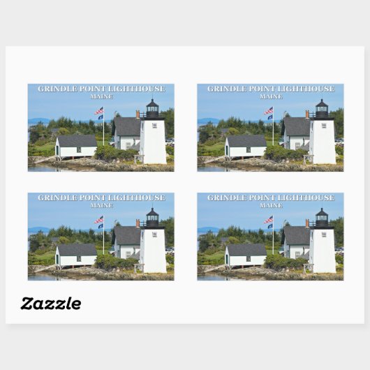 Grindle Point Leuchtturm, Maine Stickers (Blatt)