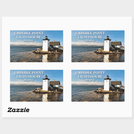 Grindle Point Leuchtturm, Maine Stickers (Blatt)