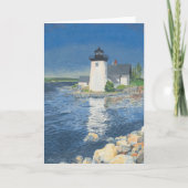Grindle Point Lighthouse Dankeskarte (Vorderseite)