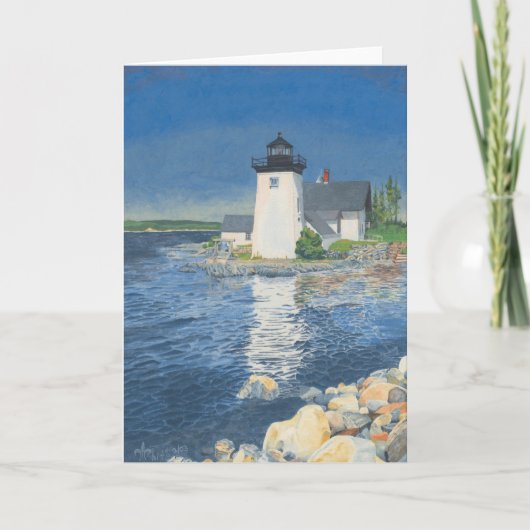 Grindle Point Lighthouse Dankeskarte (Vorderseite)