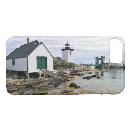 Grindle Point Lighthouse, iPhone Case in Maine (Rückseite (Horizontal))