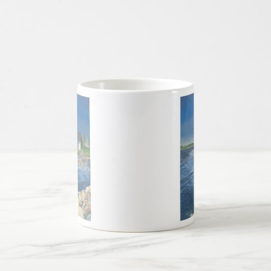 Grindle Point Lighthouse Kaffeetasse (Mittel)