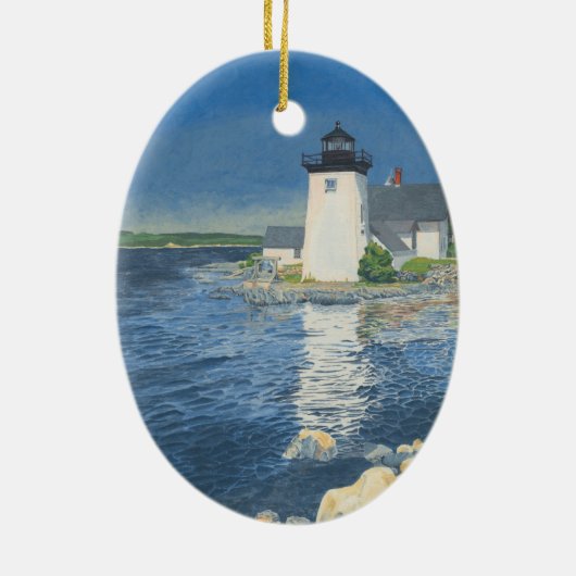 Grindle Point Lighthouse Keramik Ornament (Hinten)
