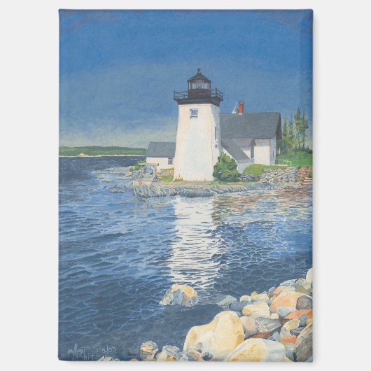 Grindle Point Lighthouse Magnet (Vorderseite)