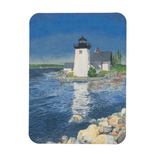Grindle Point Lighthouse Magnet (Vertikal)