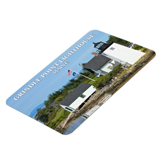 Grindle Point Lighthouse, Maine Flexi Magnet (Linke Seite)