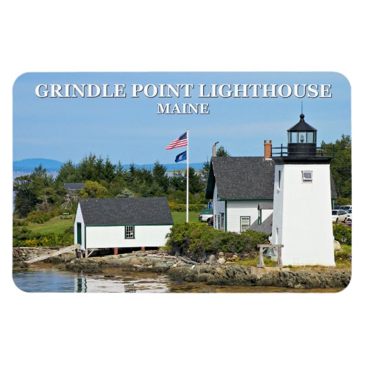 Grindle Point Lighthouse, Maine Flexi Magnet (Horizontal)