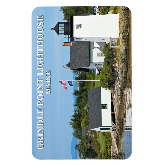 Grindle Point Lighthouse, Maine Flexi Magnet (Vertikal)