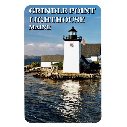 Grindle Point Lighthouse, Maine Flexi Magnet (Vertikal)