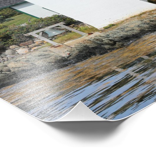 Grindle Point Lighthouse, Maine Foto Print (Ecke)