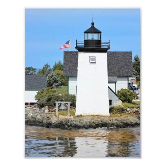 Grindle Point Lighthouse, Maine Foto Print (Vorne)