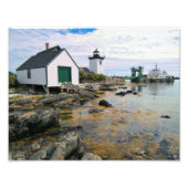 Grindle Point Lighthouse, Maine Foto Print (Vorne)