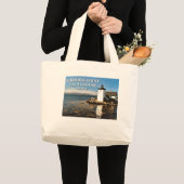 Grindle Point Lighthouse, Maine Jumbo Tote Bag Stoffbeutel (Vorderseite (Produkt))