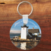 Grindle Point Lighthouse, Maine Keyring Schlüsselanhänger (Vorderseite)