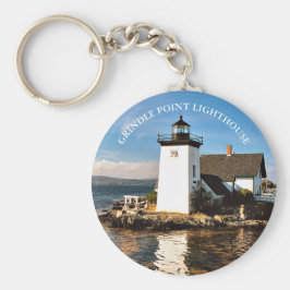 Grindle Point Lighthouse, Maine Keyring Schlüsselanhänger