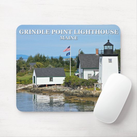 Grindle Point Lighthouse, Maine Mousepad (Mit Mouse)