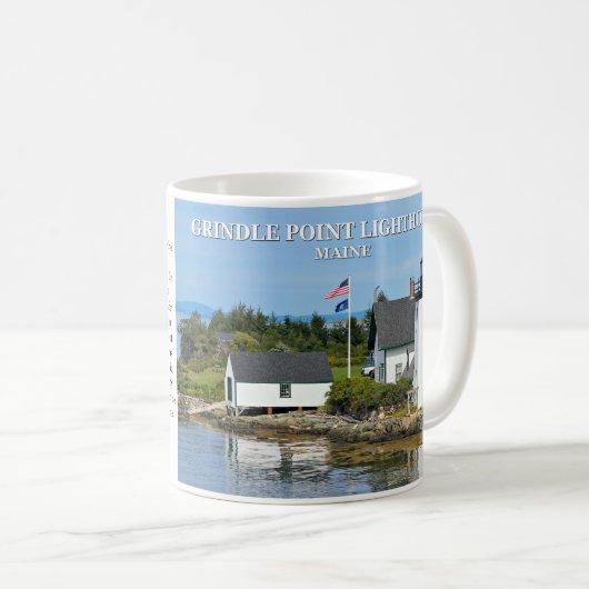 Grindle Point Lighthouse, Maine Tasse (VorderseiteRechts)