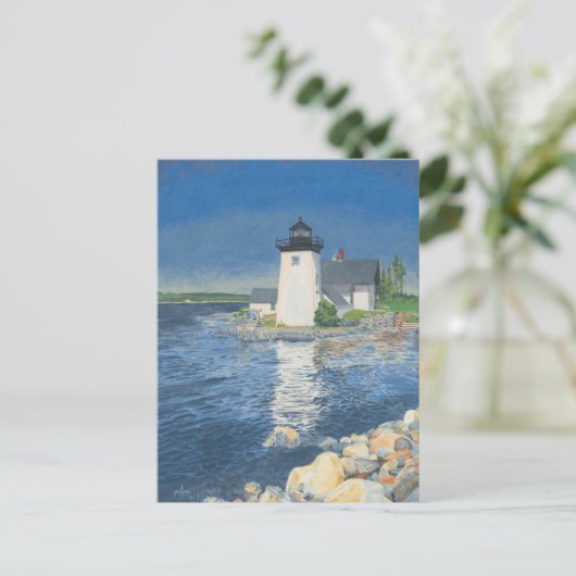 Grindle Point Lighthouse Postkarte (Stehend Vorderseite)