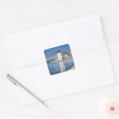 Grindle Point Lighthouse Quadratischer Aufkleber (Umschlag)
