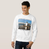 Grindle Punkt-Leuchtturm, Gilkey Hafen Maine Sweatshirt (Vorne ganz)