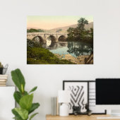 Grindleford Bridge, Derbyshire, England Poster (Heimbüro)