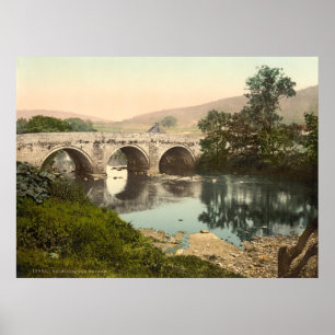 Grindleford Bridge, Derbyshire, England Poster