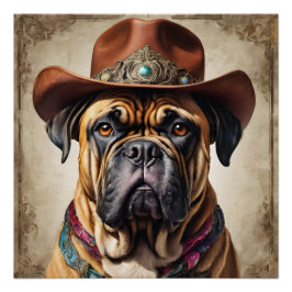 Gringo der Bullmastiff Poster