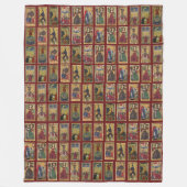 Gringonneur Tarot Throw Fleecedecke (Vorderseite)