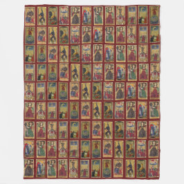 Gringonneur Tarot Throw Fleecedecke