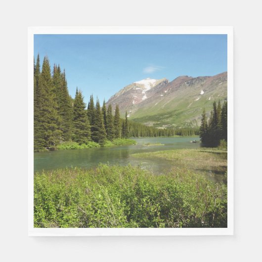 Grinnell Creek beim Glacier Nationalpark Serviette (Vorderseite)