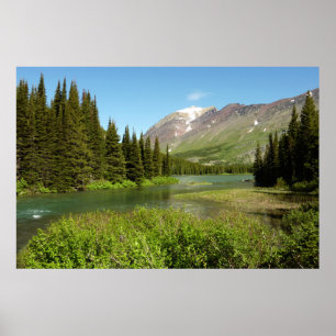Grinnell Creek im Glacier-Nationalpark Poster