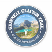 Grinnell Glacier Trail Aufkleber (Vorderseite)