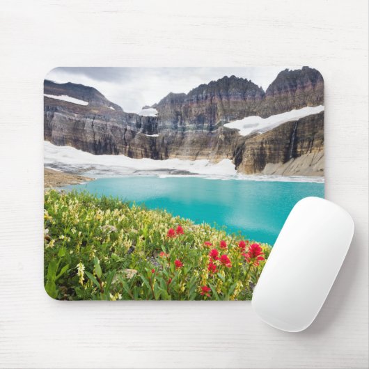 Grinnell Gletscher Mousepad (Mit Mouse)