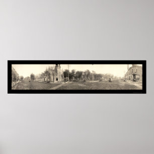 Grinnell, IA Broad St Foto 1907 Poster