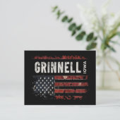 Grinnell Iowa Postkarte (Stehend Vorderseite)