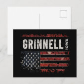 Grinnell Iowa Postkarte (Vorne/Hinten)